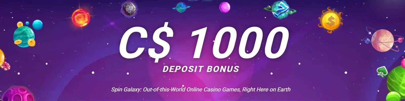 After You Log In Claim Deposit Bonus at Spin Galaxy Casino