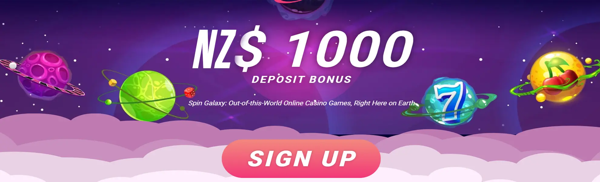 Spin Galaxy Casino NZ 1000 Deposit Bonus